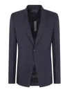 Rick Owens Soft Soft Blazer Jacket In Black