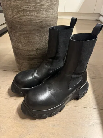 Pre-owned Rick Owens Sold!  Bozo Beatle Boots 41.5 (fits 42) In Black