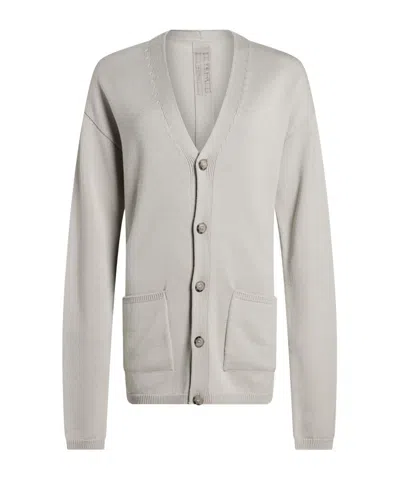 Rick Owens Solid Color Cardigans In Gray
