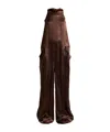 Rick Owens Solid Color Jumpsuits In Brown