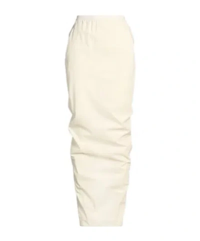 Rick Owens Solid Color Pencil Skirt In Neutral