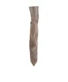 Rick Owens Solid Color Platform Boots In Brown