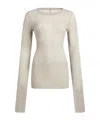 Rick Owens Solid Color T-shirts In Grey