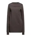Rick Owens Solid Colour T-shirts In Black