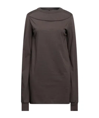 Rick Owens Solid Colour T-shirts In Black
