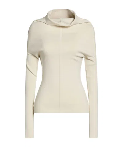 Rick Owens Solid-color High-neck Knitted Sweater In Animal Print