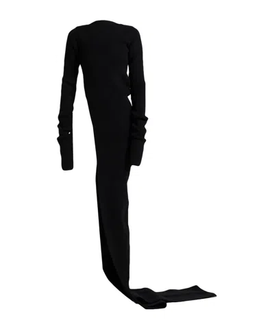 Rick Owens Solidcolor Mediumthick Knit Sweater In Black