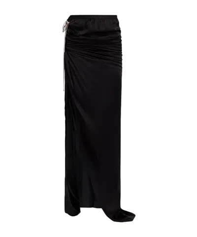 Rick Owens Solid-color Skirt In Black