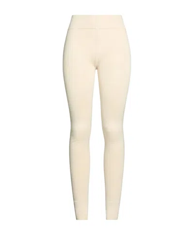 Rick Owens Solid-color Wool Leggings In Beige