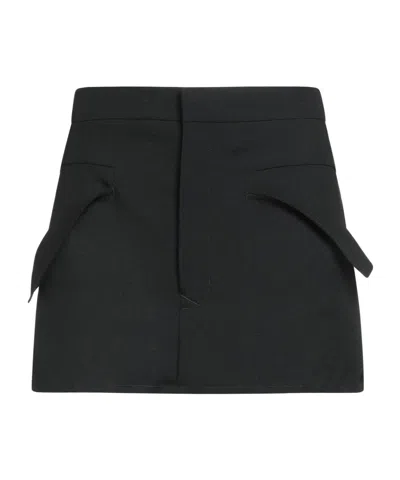 Rick Owens Solid-colored Flare Skirt In Black