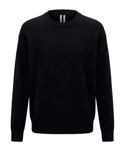 Rick Owens Solid-colored Knit Sweater In Black