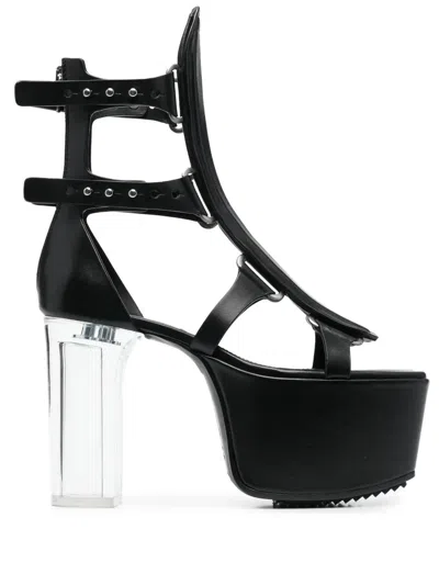 Rick Owens Spartan 120mm Sandals In Black