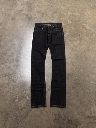 Pre-owned Rick Owens 'sphinx' Selvedge Detroit Jeans In Black