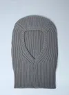 Rick Owens Sphinx Skull Balaclava In Gray