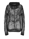 Rick Owens Spider Hoodie Sweaters And Cardigans Black In Black