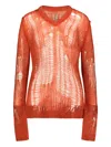 Rick Owens Spider Pullover Mit V-ausschnitt In Orange