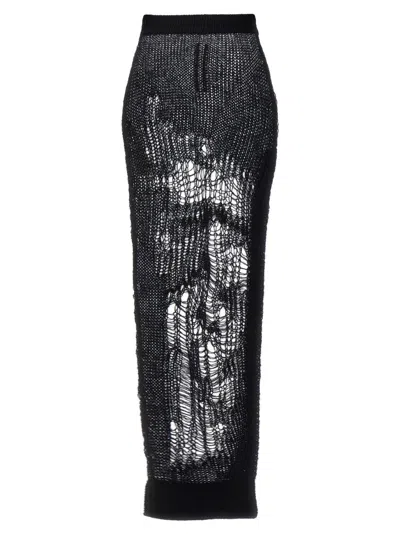 Rick Owens 'spider Ziggy' Skirt In Black