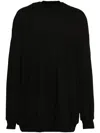 Rick Owens Splintered Peter Sweatshirt In Black