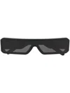Rick Owens Rectangle Frame Sunglasses In Black