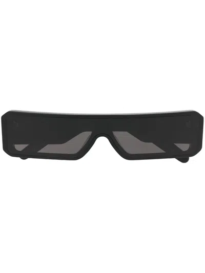 Rick Owens Square Sunglasses In Black