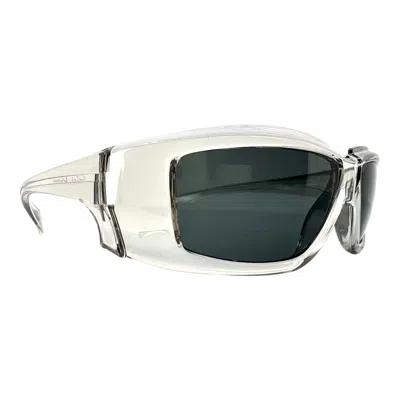 Pre-owned Rick Owens Square Temple Glasses Transparent In Multi