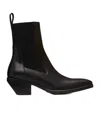 Rick Owens Square Toe Ankle Boots In Black