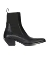 Rick Owens Square Toe Boots In Black