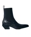 Rick Owens Square Toe Boots In Black