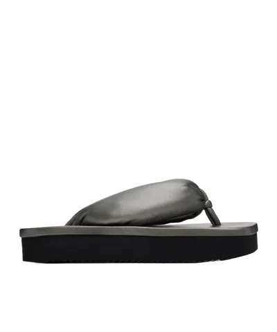 RICK OWENS SQUARE TOE SLIPPERS