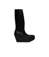 Rick Owens Square-toed Boots In Black