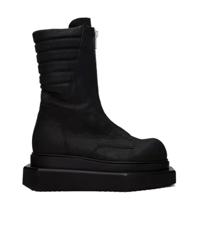 Rick Owens Square Zipper Boots