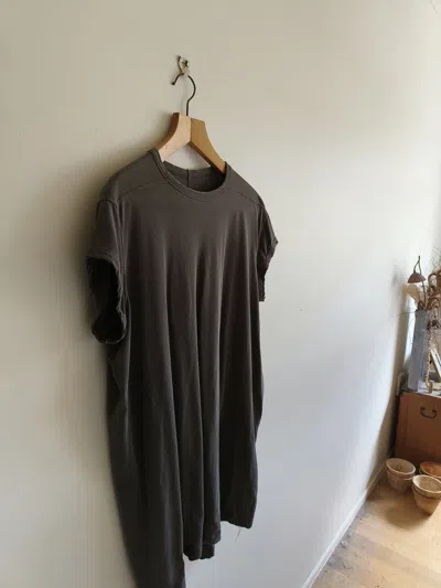 Pre-owned Rick Owens Ss 14 Cap Sleeve Tee In Gray