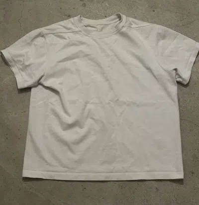 Pre-owned Rick Owens S/s 20 „tecuatl“ Level T-shirt In White