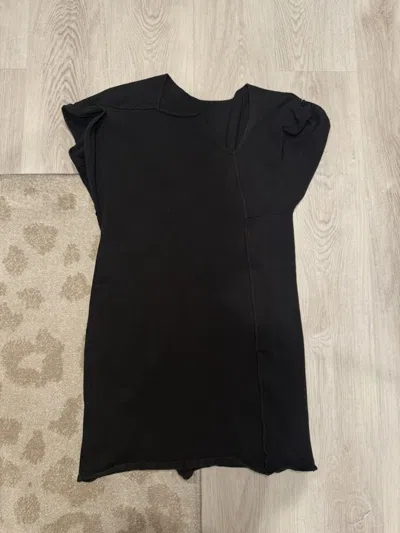Pre-owned Rick Owens S/s 2020 Asymmetric T Shirt!! In Black