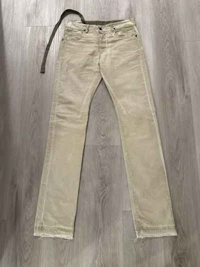 Pre-owned Rick Owens Ss09 “strutter” Dirty White Crossgrain Detroit's