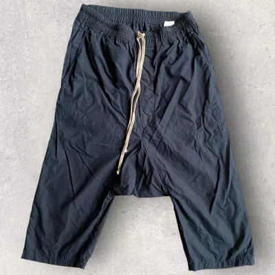 Pre-owned Rick Owens Ss10 Release Drop Crotch Shorts In Black