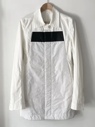 Pre-owned Rick Owens S/s12 Naska Shirt Jacket In White