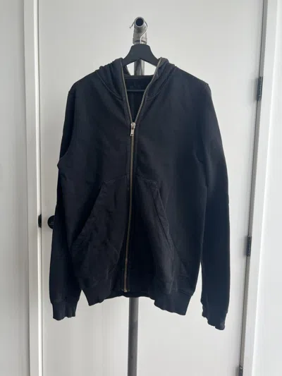 Pre-owned Rick Owens Ss14 Vicious Gimp Hoodie In Black
