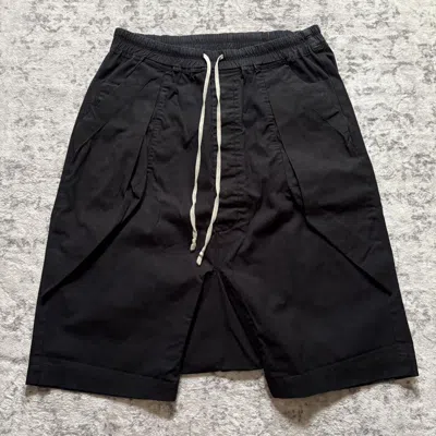 Pre-owned Rick Owens Ss14 Viscious 3d Pocket Pod Shorts Black | 50