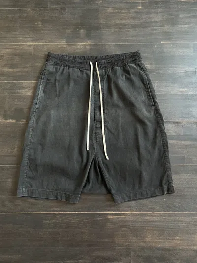 Pre-owned Rick Owens Ss15 “faun” Mainline Pod Shorts In Black