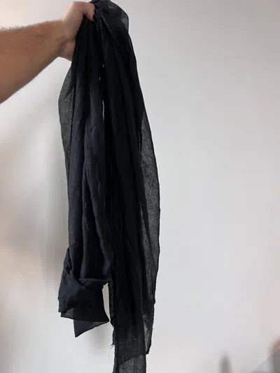 Pre-owned Rick Owens Ss15 Faun Scarf In Black