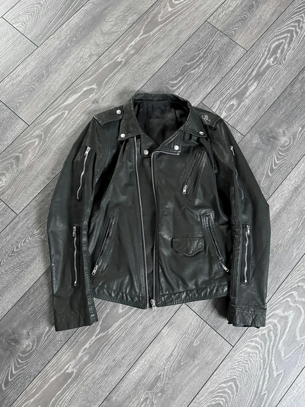 Rick Owens stooges ダブルライダース S BLACK 48 Rick Owens stooges 48 ダブルライダース ライダース（ブランド