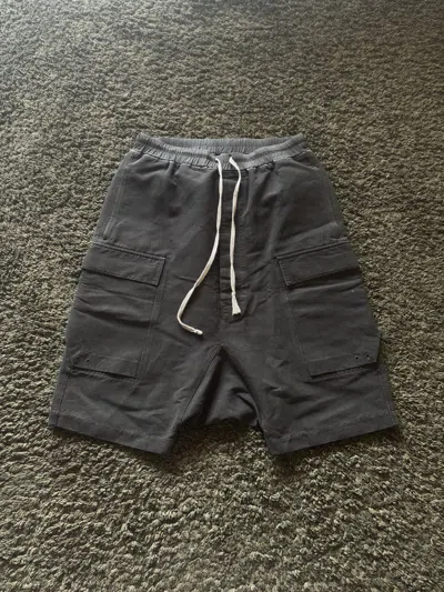 Pre-owned Rick Owens Ss18 “dirt”  Dark Dust Cargo Pods Shorts