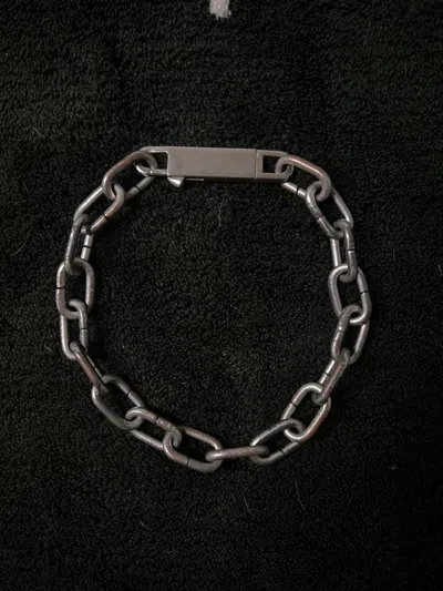 Pre-owned Rick Owens Ss20 - Easy Choker In Silver