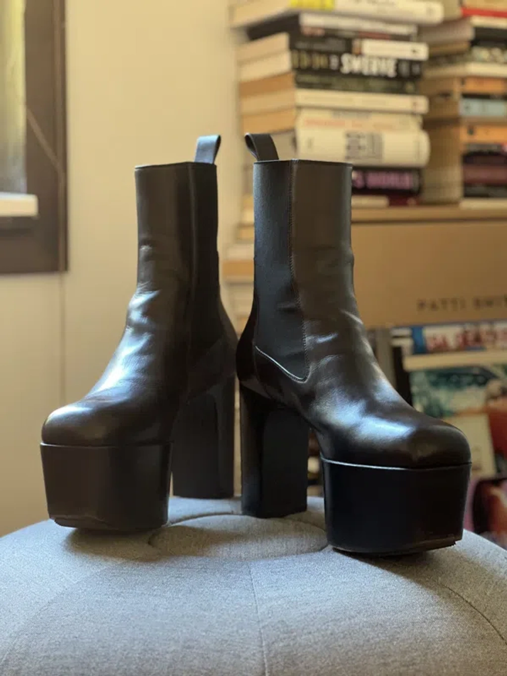 Rick Owens Grilled Kiss 44 Grilled Kiss Boot in Black/Clear