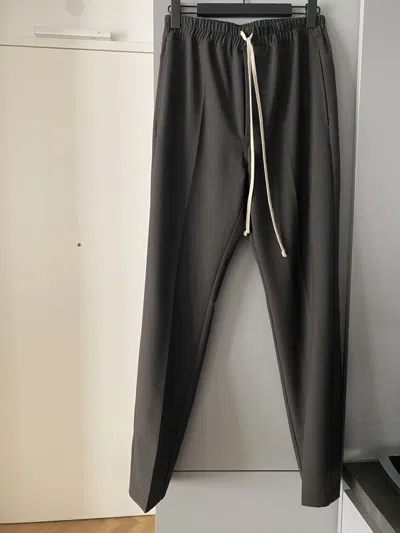 Pre-owned Rick Owens Ss20 Long Tailored Pants In Brown