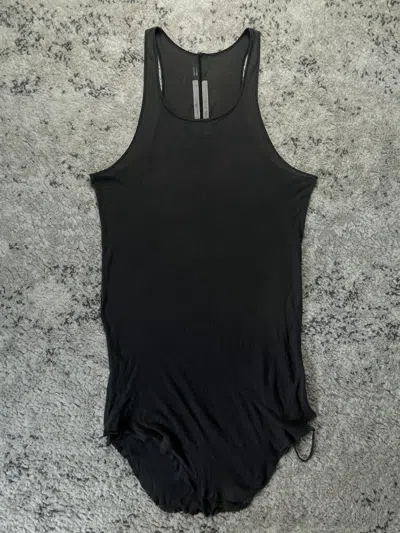 Pre-owned Rick Owens Ss2019 'babel' Dickflap Tank Top In Black