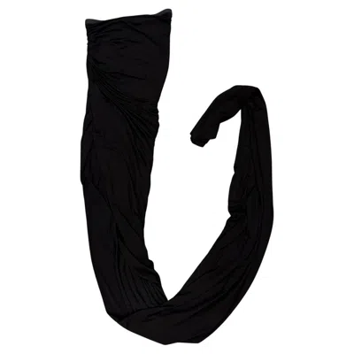Pre-owned Rick Owens S/s2023  Runway Mermaid Extra Long Skirt In Black