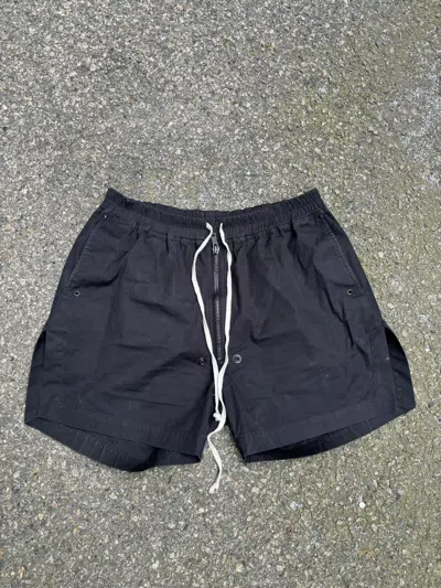 Pre-owned Rick Owens Ss21 Black Boxer Shorts