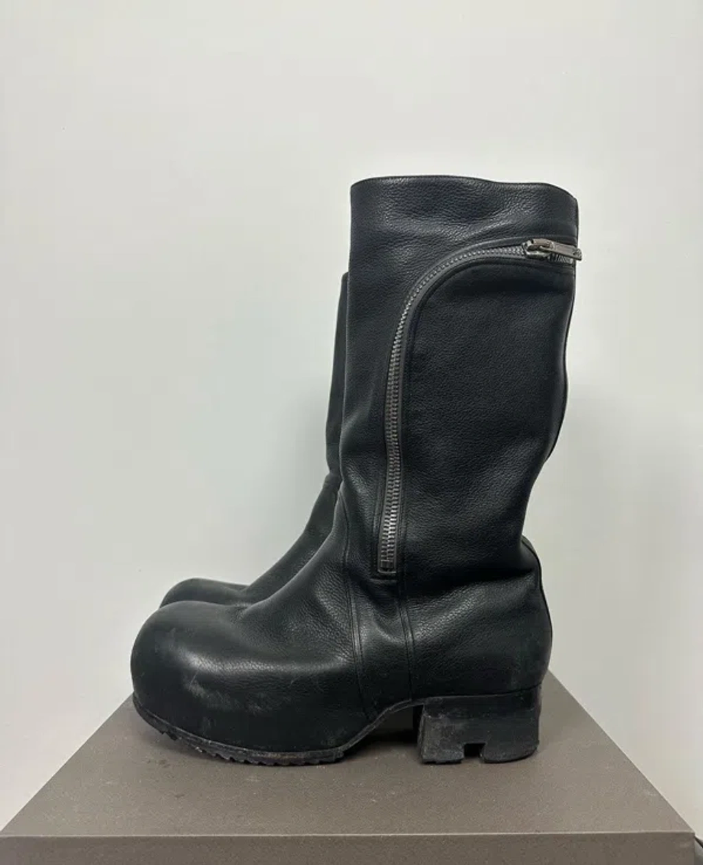 Pre-owned Rick Owens Ss21 'phlegethon' Bauhaus Ballast Boots In
